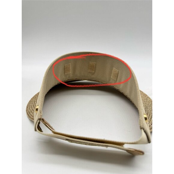 ERIC JAVITS Champ adjustable women's visor hat UPF50+ Sand/Gold (Missing part) - Picture 10 of 11